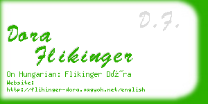 dora flikinger business card